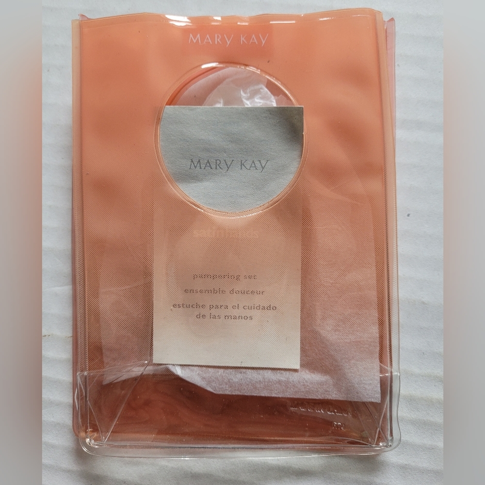 Mary Kay Plastic Product Sample Carrying Bags (Brown/White) With White Handle